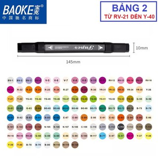 (P2) Bút Màu Marker Hai Đầu BAOKE MP2900 | 120 Màu