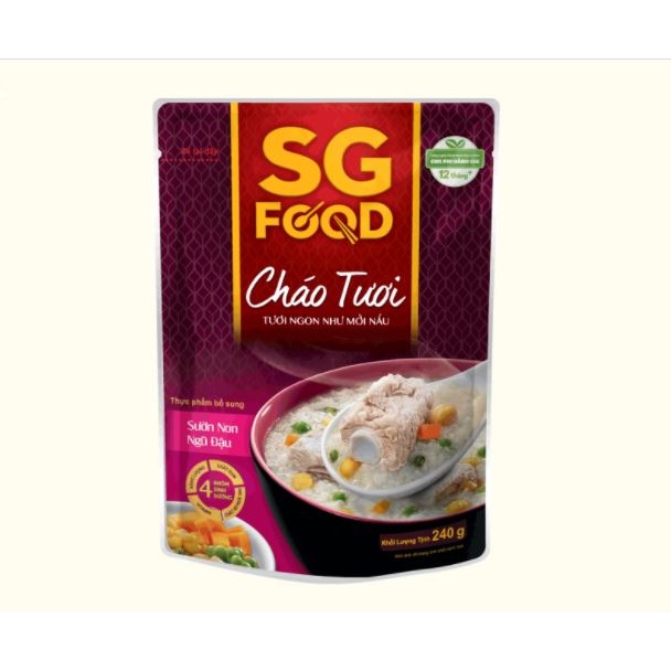 Cháo Tươi SG Food Nhiều Vị 240g Cho Bé từ 12 Tháng