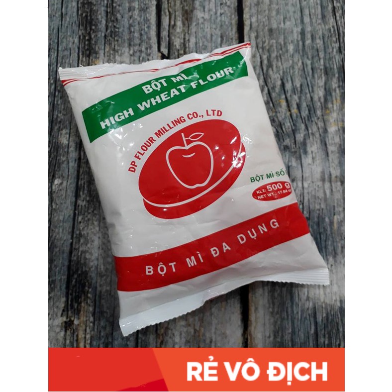 Bột mì đa dụng táo đỏ 500g ⚡ LOẠI TỐT ⚡ bột mì đa dụng dùng để chế biến các loại bánh bông lan bánh ngọt