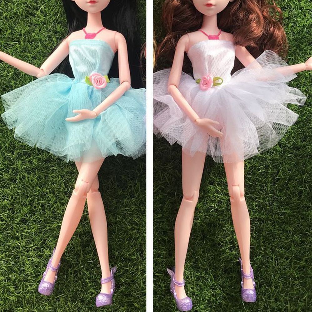 Đầm cưới thời trang cho búp bê 30cm DIY