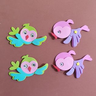 Con vật bằng xốp dán tường - Đồ dùng trang trí mầm non