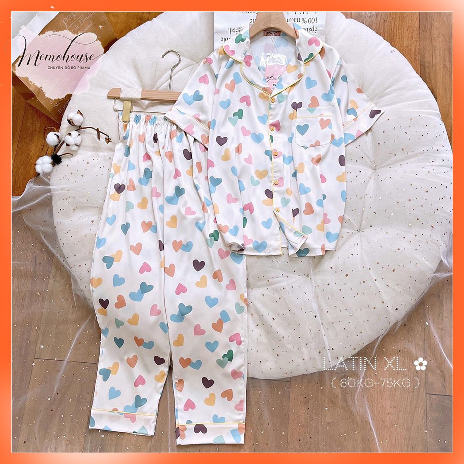 Đồ bộ Pijama LỤA LATIN Bigsize XL TNQD ( 62-72kg) | BigBuy360 - bigbuy360.vn