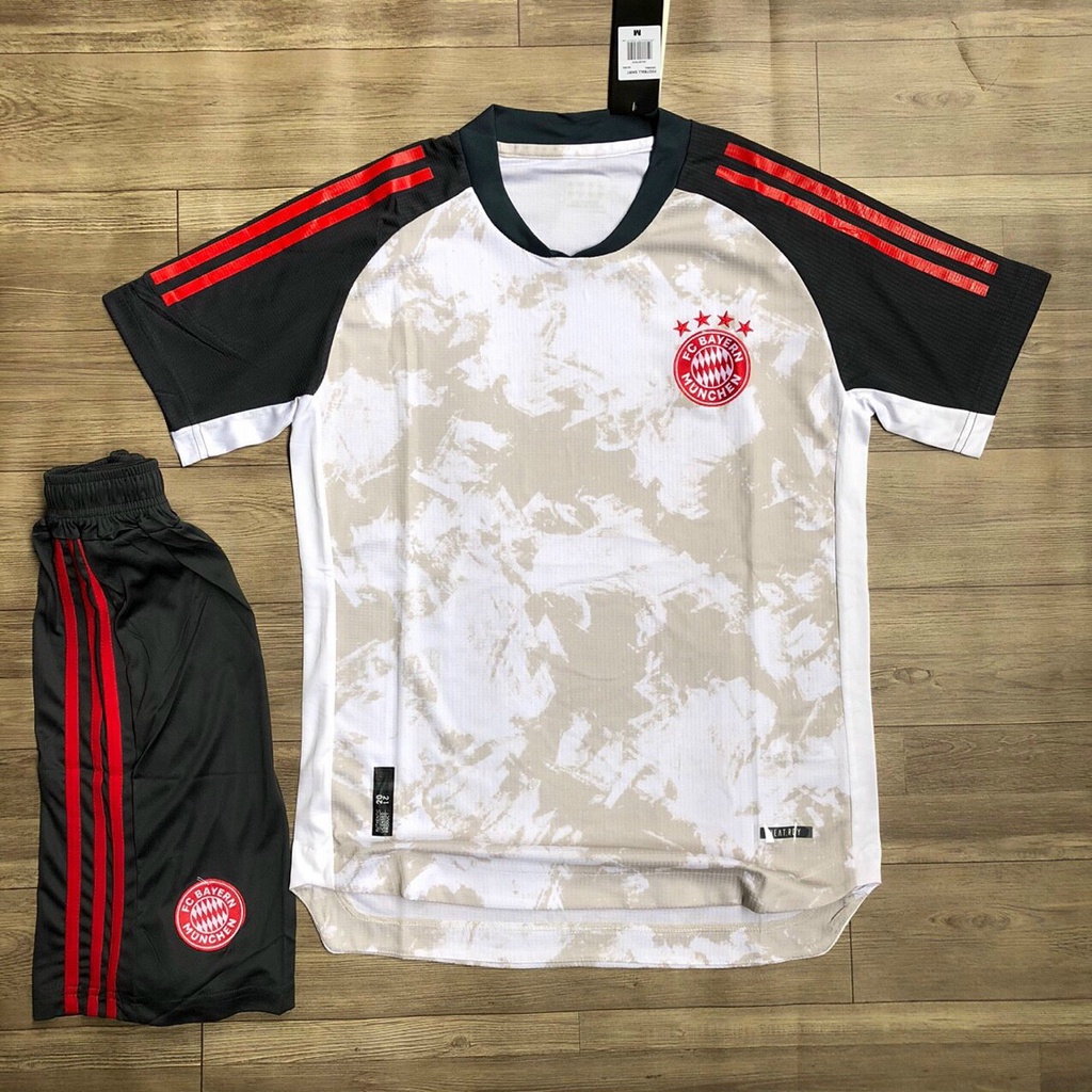 Áo Quần Bóng Đá Câu LẠC BỘ Bayern Munich - Chất Polyester - 2021 full logo