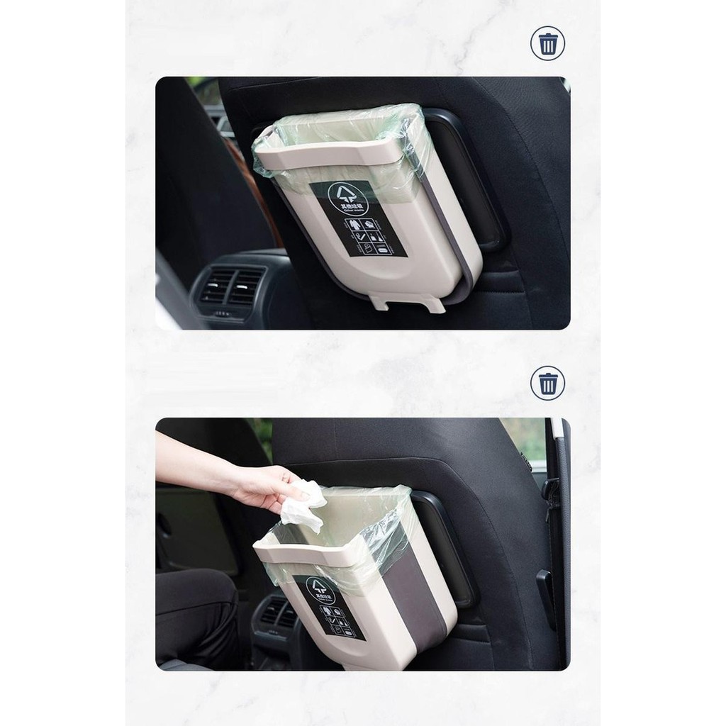 Thùng rác gấp gọn nhà bếp xe hơi (loại vừa) - HV Store 379