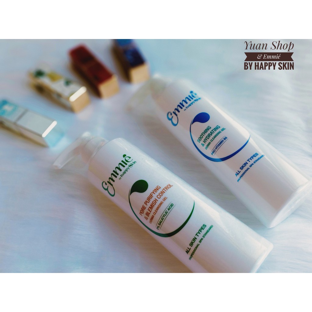 [Chính Hãng] Emmié by Happy Skin Gel Rửa Mặt Sạch Sâu Kiểm Soát Mụn Pore Purifying & Blemish Control Derma Cleansing | BigBuy360 - bigbuy360.vn