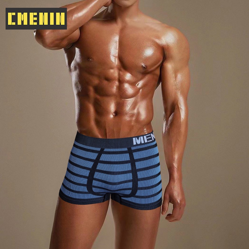 1 quần lót boxer mềm mại in chữ cho nam giới M0041