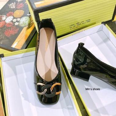 ' Min's Shoes - Giày Cao Gót 2p Nơ Xích Da Mềm CC01-VN03 ;'