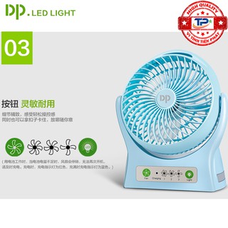 Quạt sạc mini DP-1423c
