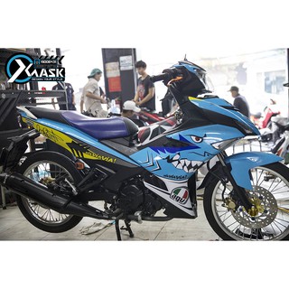 Tem Exciter 150 Mẫu Cá Mập Xanh Biển