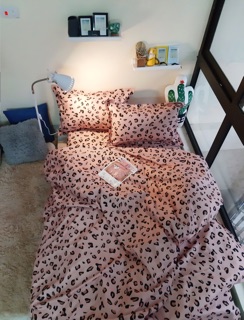 [Giá rẻ] Set Ga Poly Da Beo Hồng Uy tín