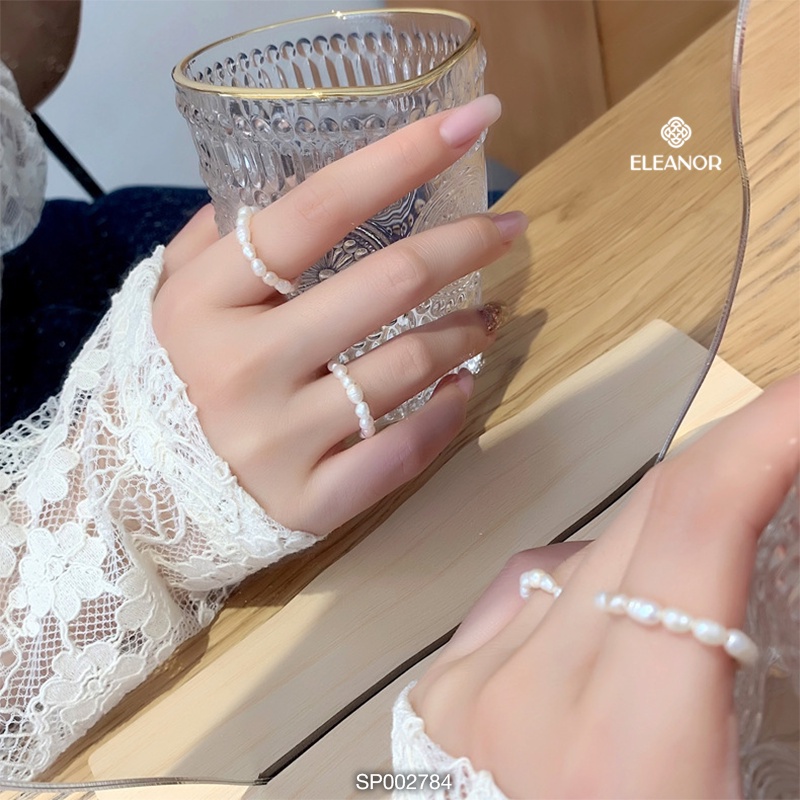 Nhẫn Eleanor Accessories ngọc trai nhân tạo xinh xắn phụ kiện trang sức thời trang sành điệu