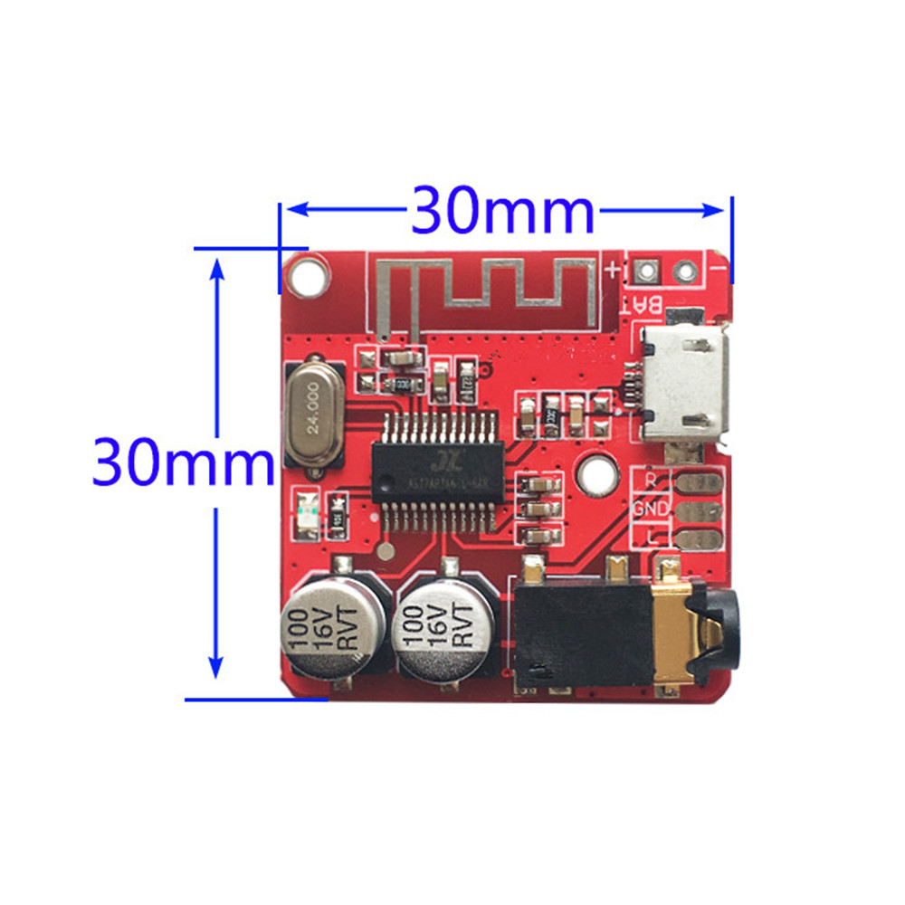 NEW 3.7V-5V Mini Bluetooth 4.1 Bộ thu âm thanh Bộ giải mã MP3 Bộ khuếch đại lossless Module đỏ Bluetooth Decoding Board WAV APE FLAC MP3