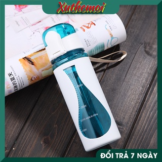 Bình đựng nước, bình nước SANNUO 580ml nhựa cao cấp