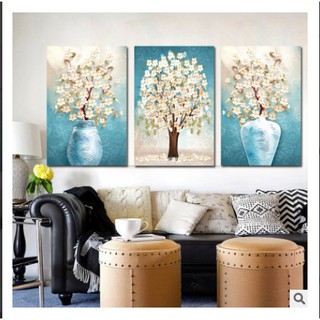 Tranh thêu chữ thập bình hoa thanh nhã hh0853 kt:150x73cm