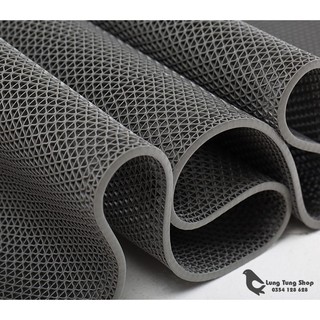 [ 1 MÉT ] Thảm nhựa lưới chống trơn trượt màu xám loại dày