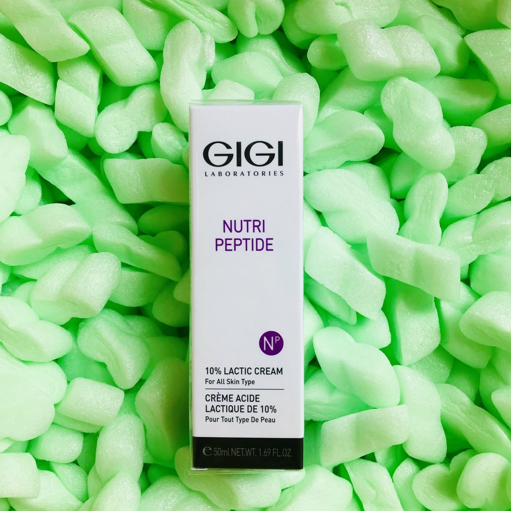 Kem dưỡng tẩy da chết, làm sáng da, mờ thâm: GIGI Nutri Peptide 10% Lactic Cream