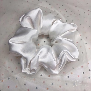 Cột tóc scrunchies vải phi bóng mềm mịn