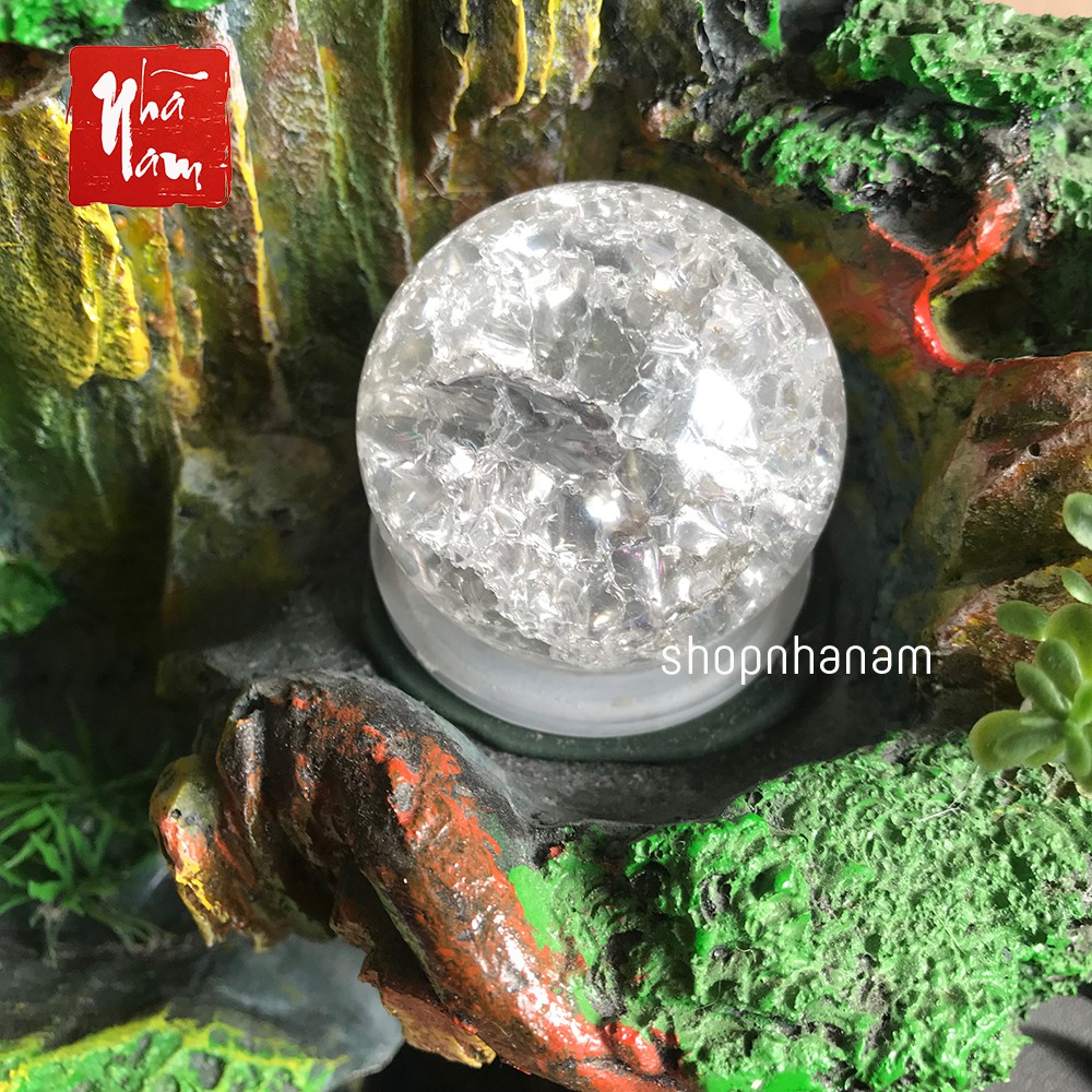 Phụ kiện đế quả cầu thuỷ tinh phễu nhựa giá đỡ trái châu phong thuỷ xoay thác nước phong thuỷ non bộ mini