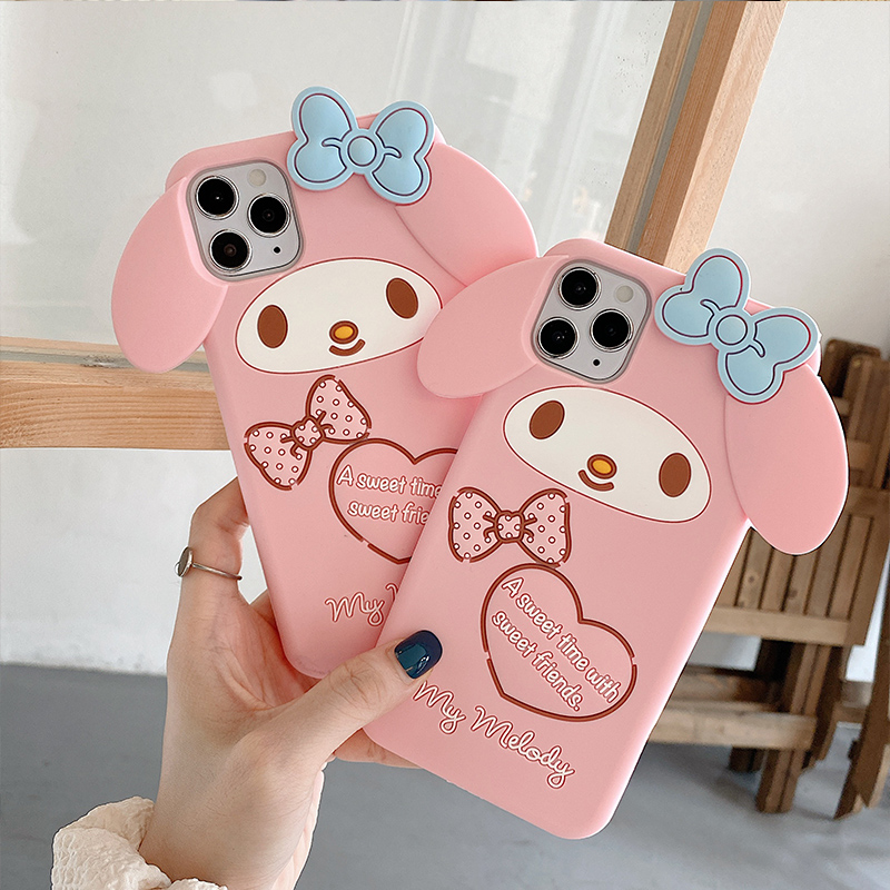 Ốp điện thoại silicon mềm hoạt hình 3D cho iPhone 13/12/11ProMax 12Mini SE 2020 6 6s 7 8 Plus X Xs Max XR 4 4s 5 5s SE