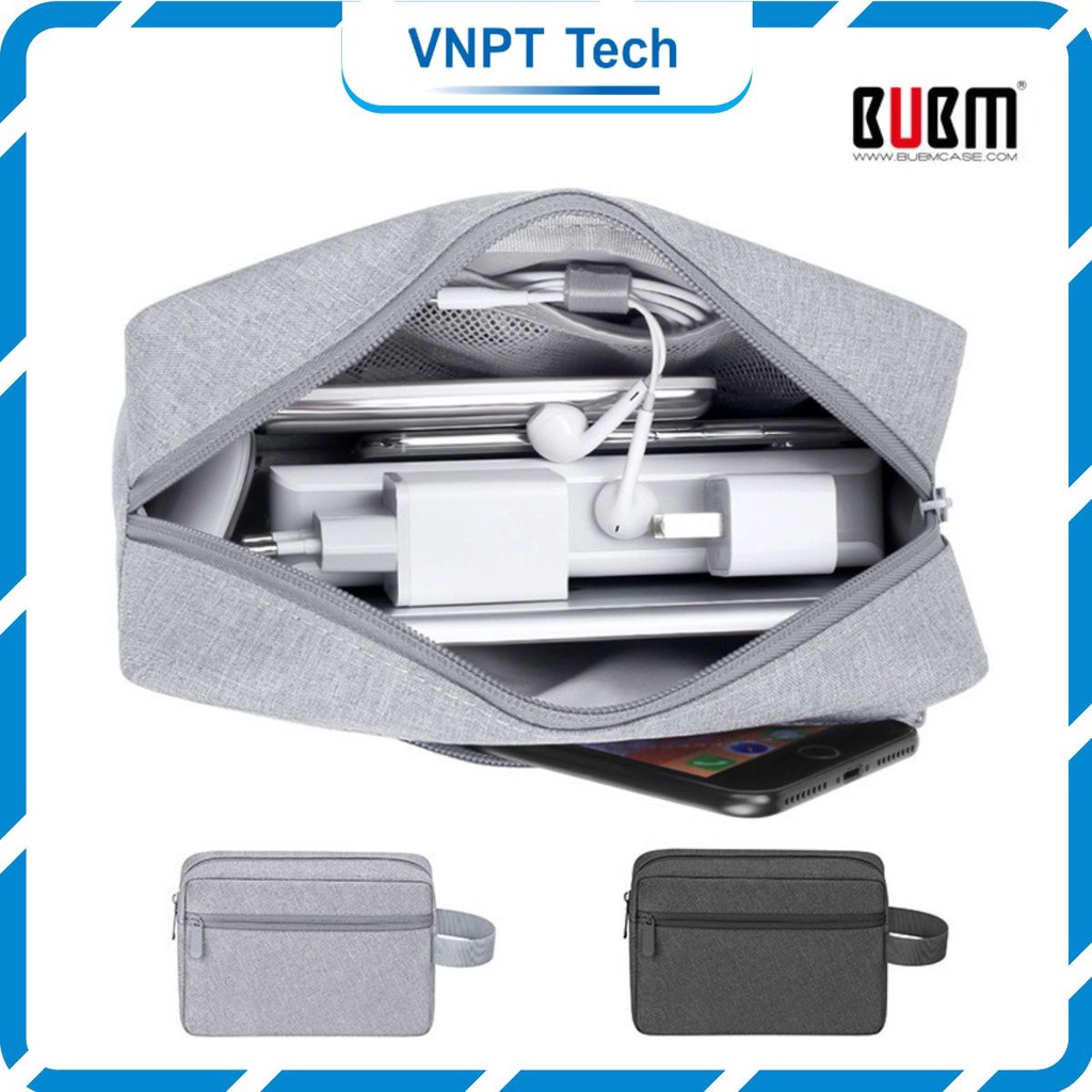 Túi BUBM đựng phụ kiện điện thoại, laptop, ipad dây cáp sạc, tai nghe, máy tính bảng, phụ kiện.