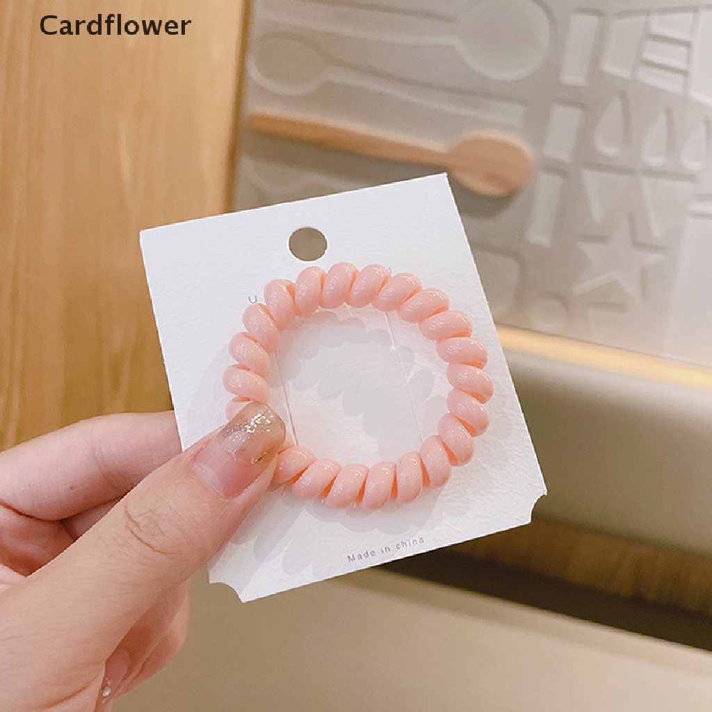 &lt; Cardflower &gt; Dây Điện Thoại Cao Su Co Giãn Không Để Lại Dấu Vết Nhiều Màu Sắc Đang Giảm Giá