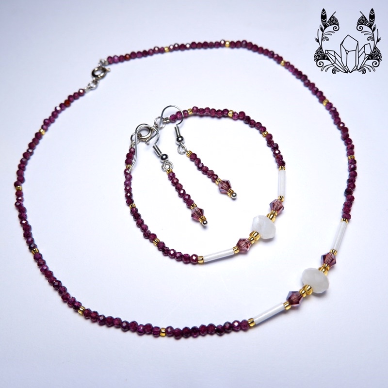 LITTLE RED :set vòng cổ, vòng tay,hoa tai,thiên nhiên,chocker,thiết kế
