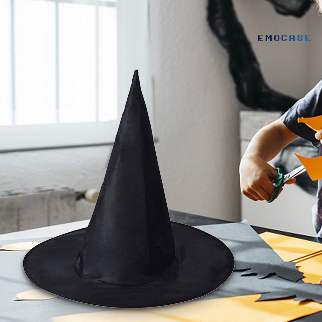 Nón Phù Thủy Bằng Vải Oxford Thoáng Khí Hóa Trang Halloween