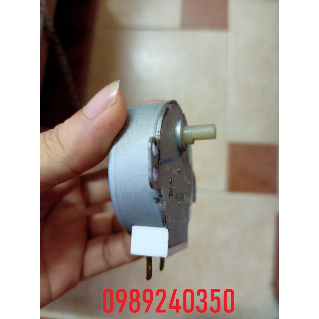 Mô tơ quay đĩa lò vi sóng 220V trục vát