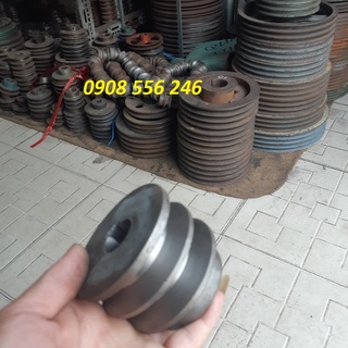 Puly đặc 7 phân cốt 19mm 2 rãnh b