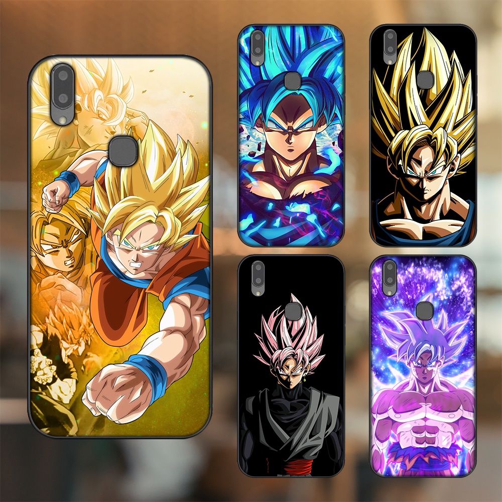 Ốp lưng Vivo V9, Y85, V11i viền đen in hình Goku Dragon Ball