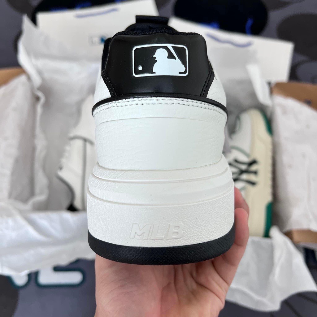 Giày thể thao MLB Chunky Liner New York  Yankees Off White,giày sneakers mlb chunky xanh lá cao cấp độn đế 5cm hot 2022