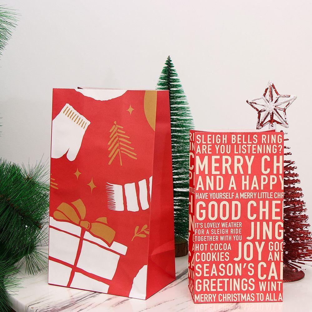 PINEVN Set 6 Túi Đựng Bánh Quy Làm Quà Giáng Sinh / Bạn Bè / Bánh Quy Hình Tuần Lộc / Giáng Sinh