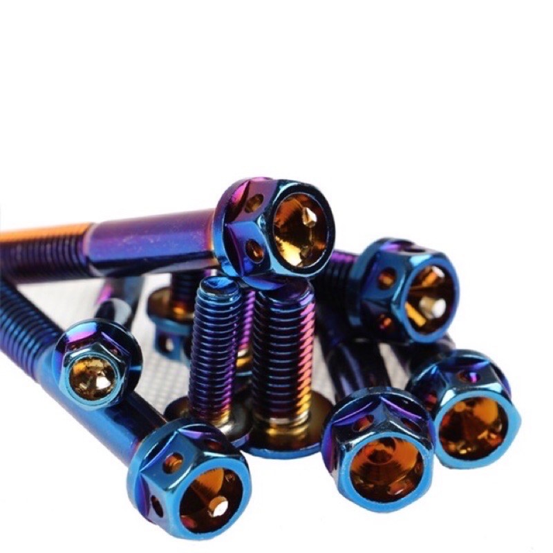 Ốc 6 ly titan xanh bắt kết nước (1 con)