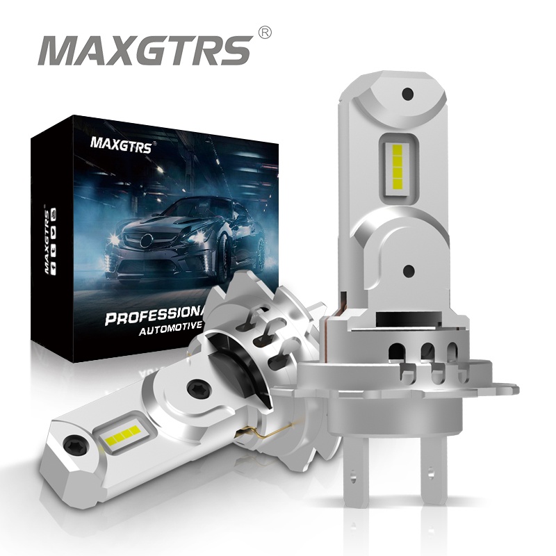 Đèn pha led MAXGTRS H7 18000lm mini không dây 7035 SMD kèm quạt 6500k ánh sáng trắng 12v dành cho xe hơi