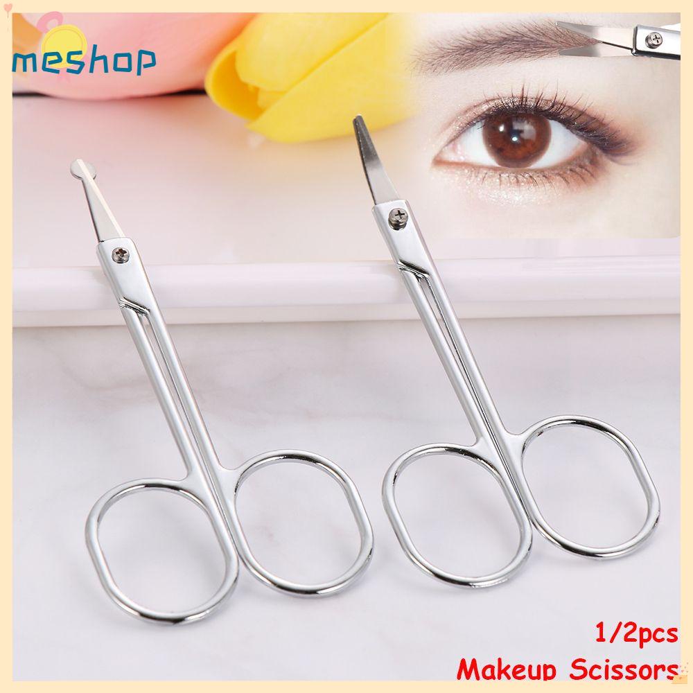 [Hàng mới về] Kéo thép không gỉ đầu tròn tỉa lông mày/ ria mép chăm sóc cá nhân