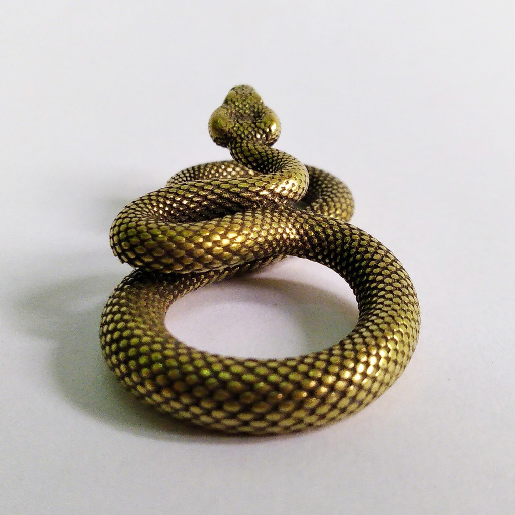 Tượng rắn mini bằng đồng giá rẻ làm phụ kiện tiểu cảnh, phụ kiện bàn trà, trang trí bonsai, làm móc khóa | BigBuy360 - bigbuy360.vn