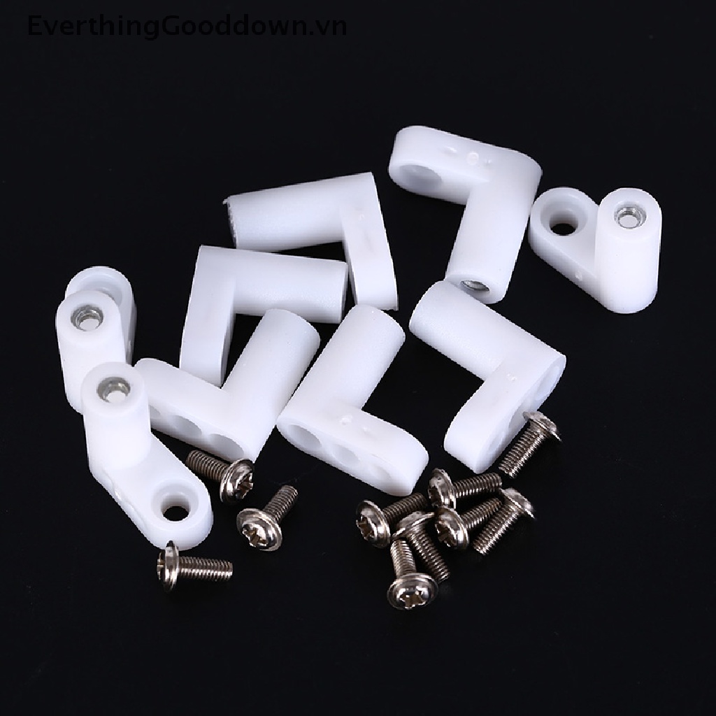 Everthingood Set 10 Chân Đế Nhựa Chữ L 20mm Kèm Ốc Vít Cố Định