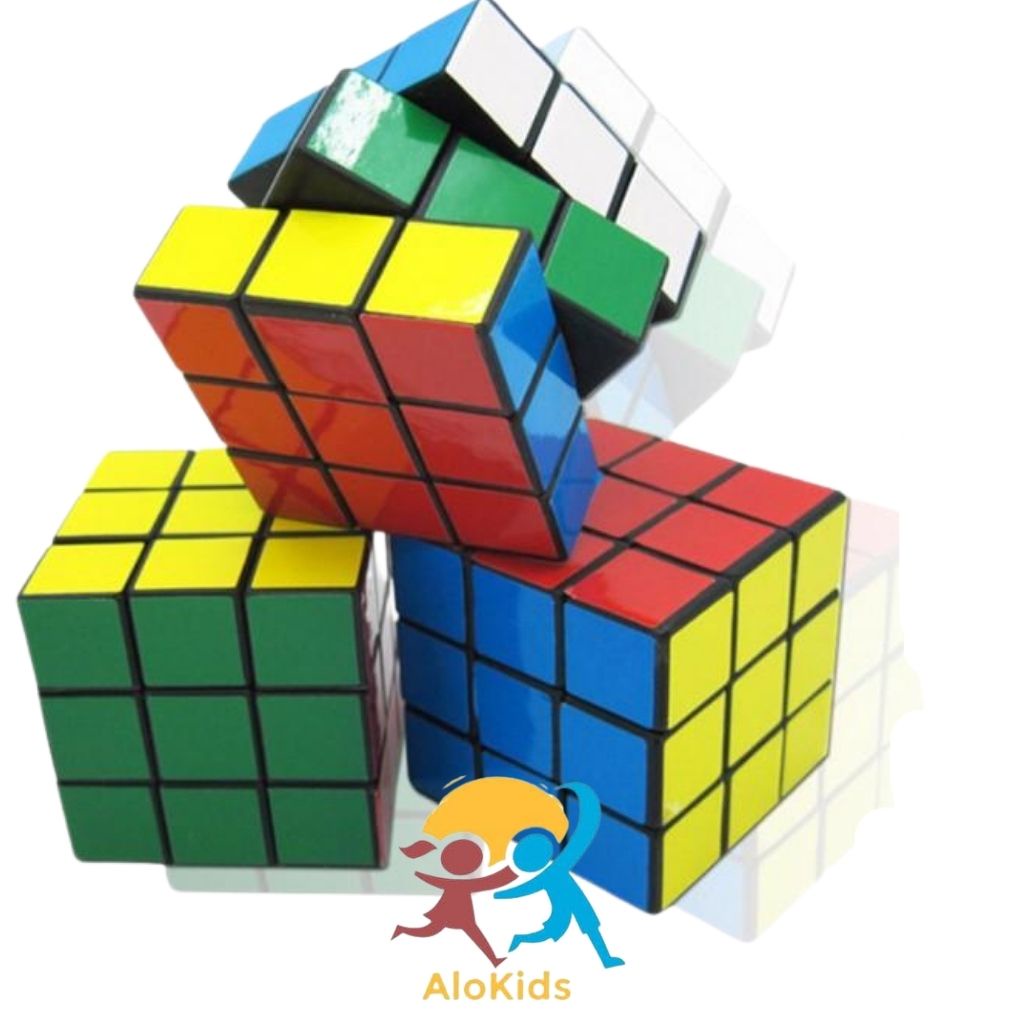 Rubik 3x3 Alokidstb, Rubic Khối Lập Phương Xoay Nhanh Mượt Trơn, Lõi Cứng Cáp, Bền, Đồ Chơi Trí Tuệ Cho Bé