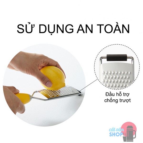 Dụng cụ bào, mài, đánh vẩy cá đa năng Lock&amp;Lock lưỡi bào thép không gỉ tay cầm silicone LOL127