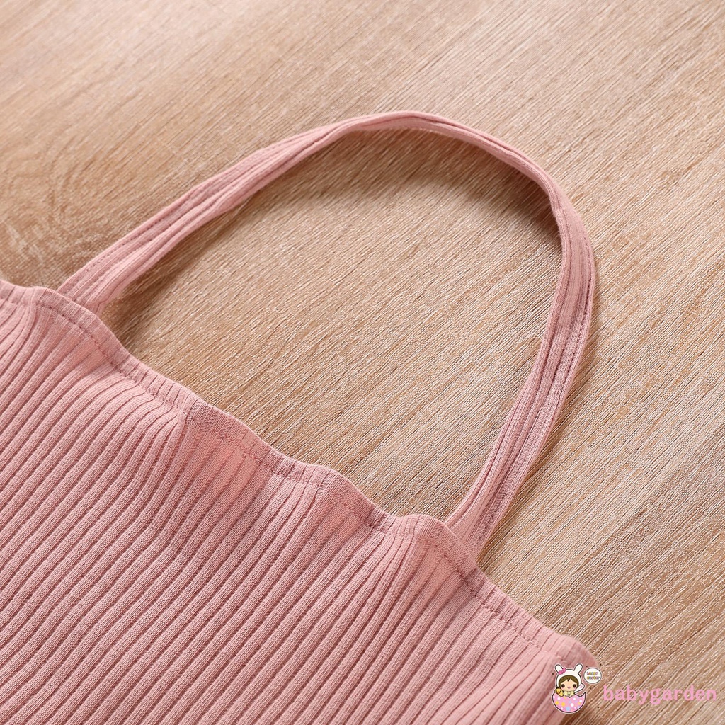 Áo Lửng Không Tay Và Váy Xẻ Tà Hợp Thời Trang Cho Bé Gái Từ 2-7 Tuổi