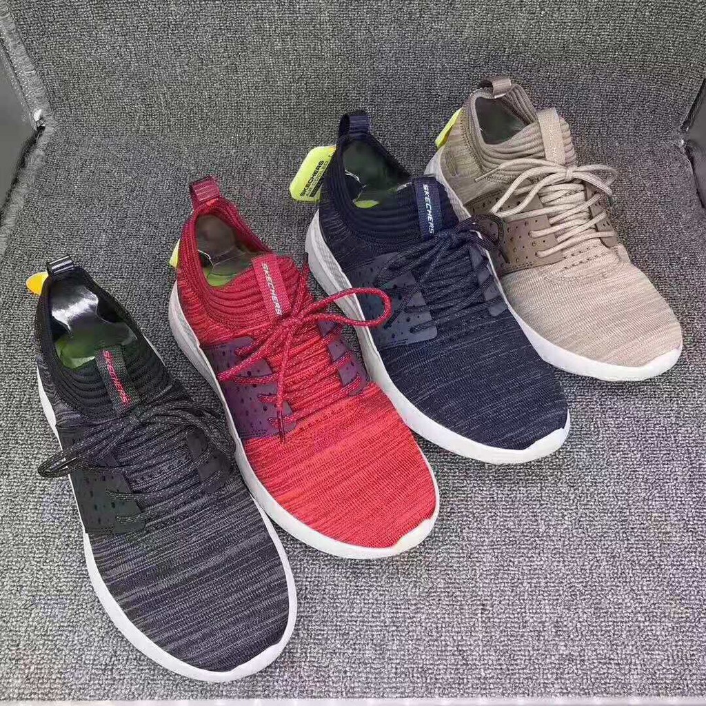 GIÀY THỂ THAO SKECHER NAM CỔ CHUN BUỘC DÂY