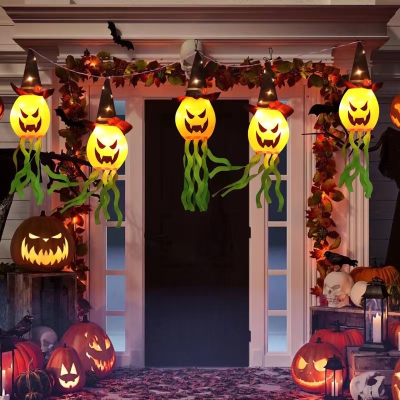 Đèn LED Hình Nón Phù Thủy Bí Ẩn Chống Nước Trang Trí Halloween
