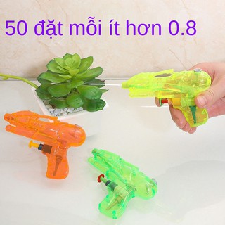Súng bắn nước mini đồ chơi trong suốt cho trẻ em bãi biển mùa hè tặng quà và đẩy
