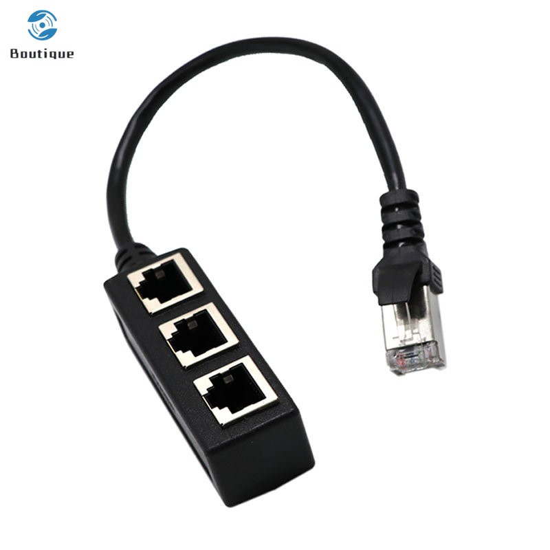 Cáp Chia Rj45 Y 1 Sang 3 Cổng Ethernet Cho Cat 5/cat 6 Lan Ethernet