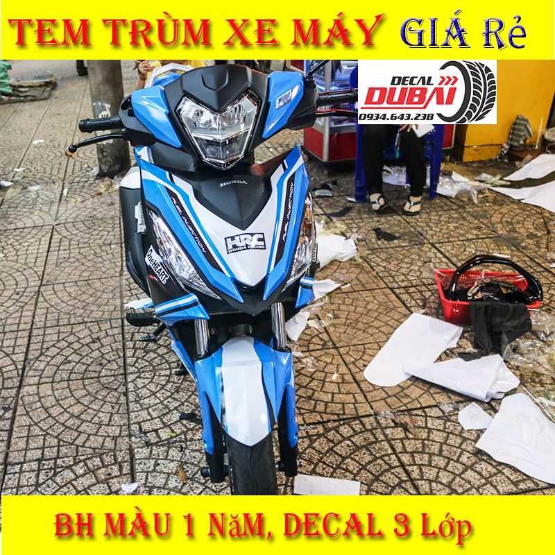 Tem Trùm Winner Xanh Trắng HRC Xanh Trắng 79 Thể Thao