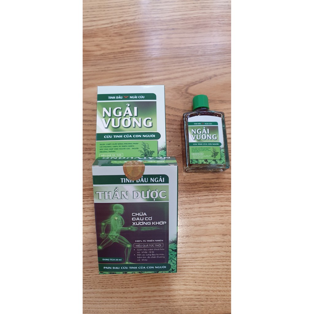 Tinh Dầu Ngải Cứu - Ngải Vương 30ml - Trị liêu đau nhức xương khớp, thoái hóa, thoát vị