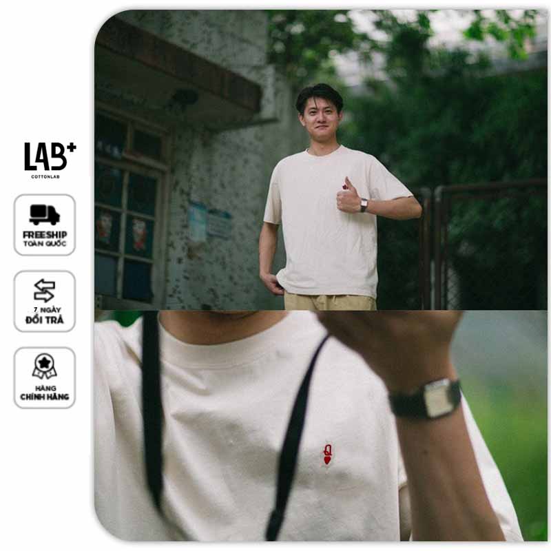 Áo thun nam cổ tròn vintage 100% cotton co dãn 2 chiều  fom  trẻ trung, lịch lãm - LAB