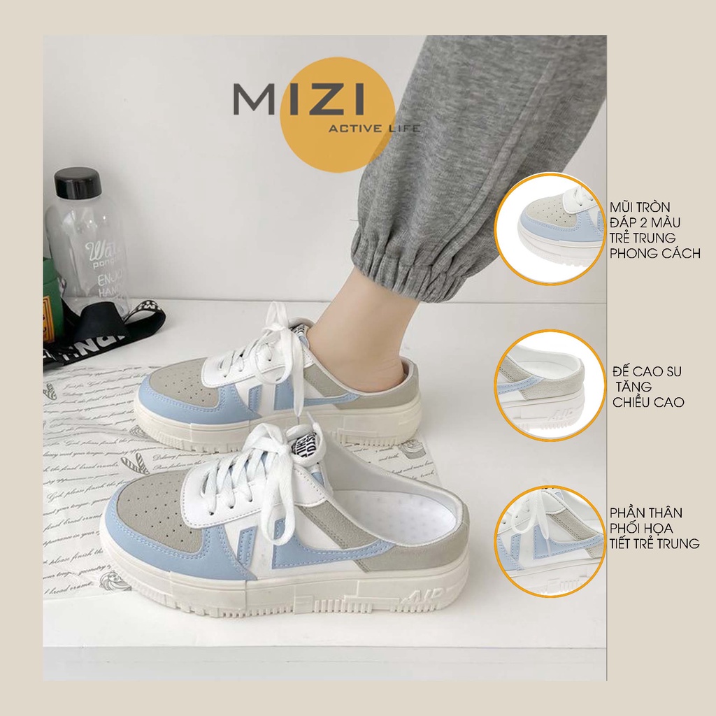 Giày sục thể thao nữ Hàn Quốc 3 phân bệt đẹp giá rẻ Mizi Tt76