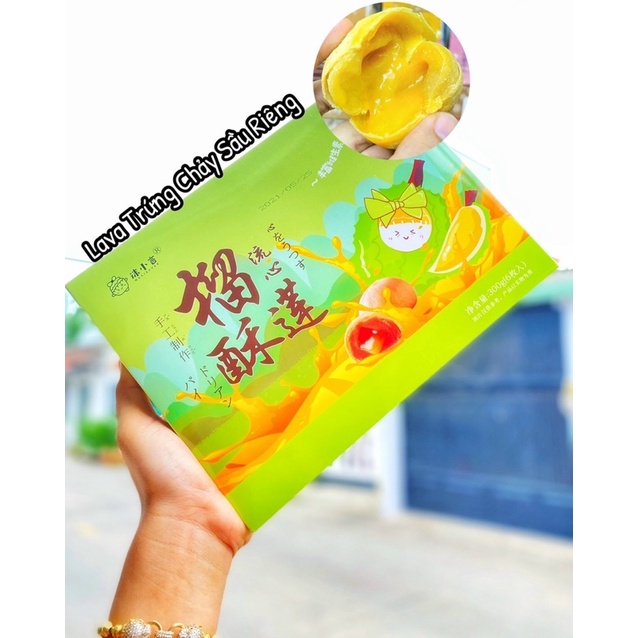 thùng 1kg bánh trứng chảy sầu riêng ( moxiaoyan )