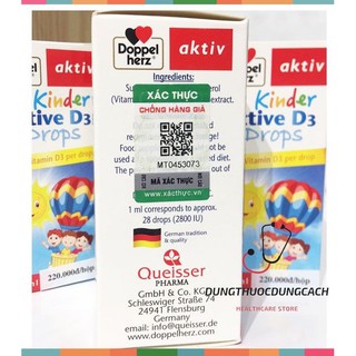 Siro Kinder Active D3 Drops Nhập Khẩu Từ Đức chai 30ml